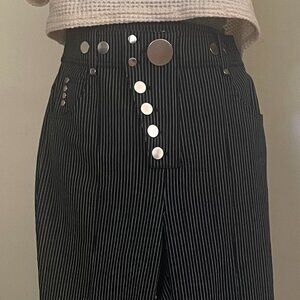 Alexander Wang high waist snap detail skinny pants, size 4